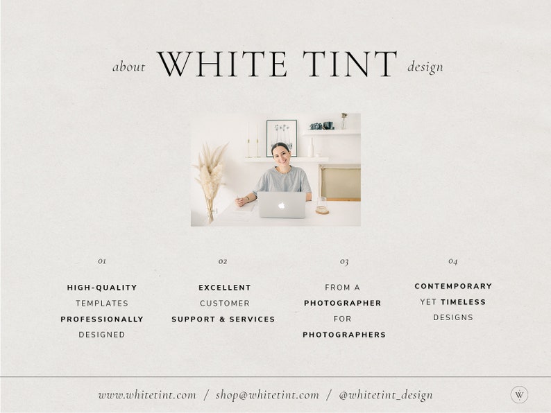 wedding photography graphic design templates by white tint design