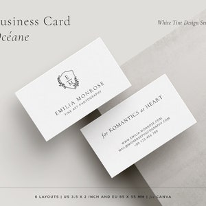 Pacchetto di modelli di biglietti da visita romantici e moderni per fotografi di matrimoni, marketing per la fotografia di matrimoni Fine Art, completamente modificabili in CANVA