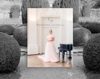 Wedding Photography Welcome Guide | Timeless Elegant Bridal Magazine | 80 Pages with Pre-written Content | Professional Canva Template