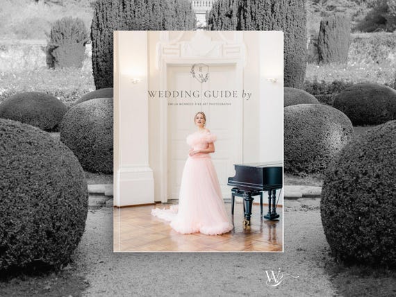 Wedding Photography Welcome Guide | Timeless Elegant Bridal Magazine | 80 Pages with Pre-written Content | Professional Canva Template
