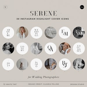 Icone moderne per evidenziare le copertine di Instagram per fotografi, icone estetiche per le storie di Instagram, modello minimalista per social media per Canva