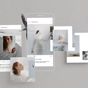 modern timeless minimal social media instagram carousel post templates editable in canva for wedding photographers