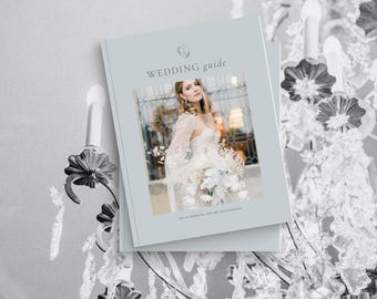 Luxury Wedding Photography Welcome Guide | Pre-Written Copy | 80 Pages | Timeless Elegant Bridal Magazine | Professional Canva Template