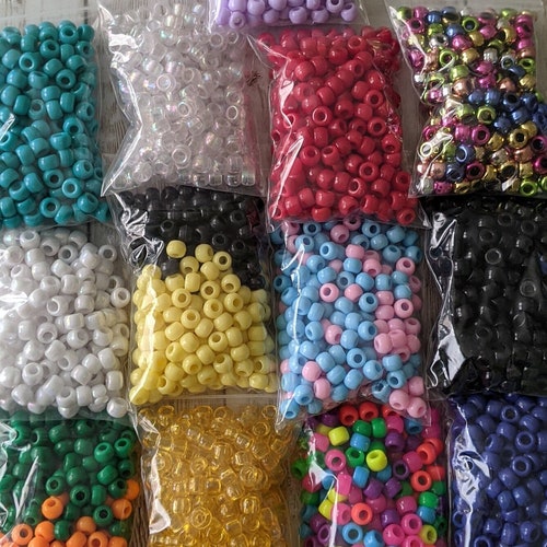 Rainbow Star Pony Beads Plastic Kandi Beads Etsy