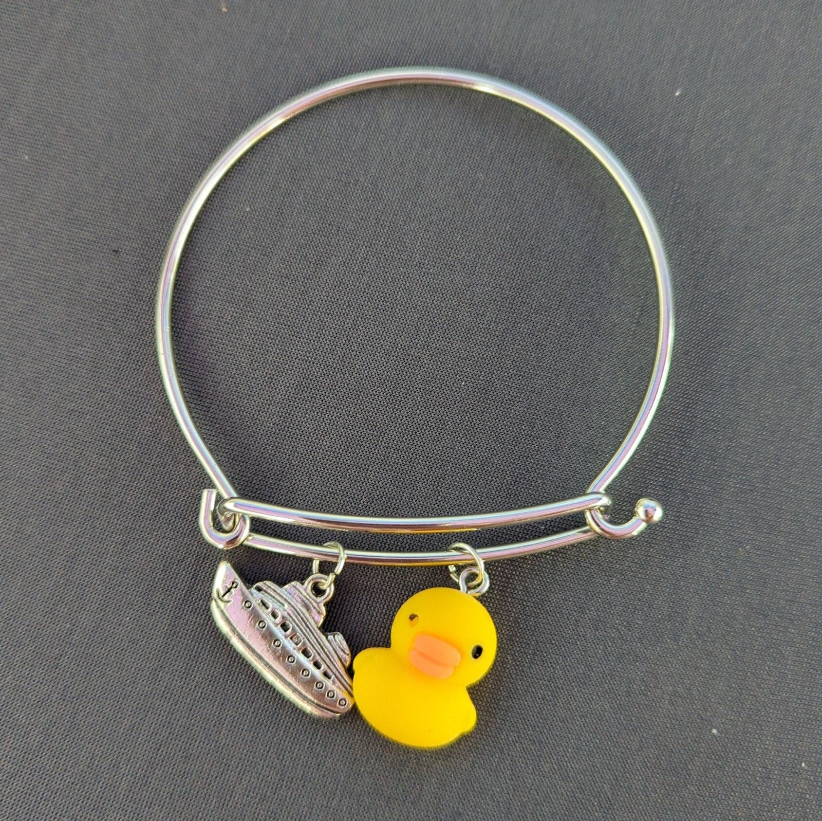Glow in the Dark Rubber Duck Charm Bracelet | Claire's US