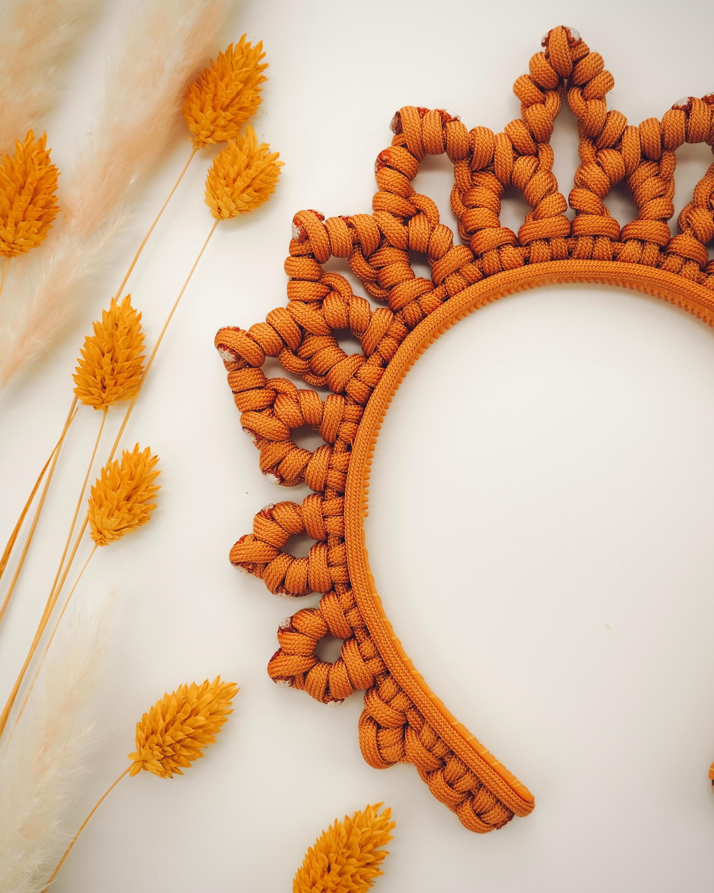 Macrame Crown Pattern, Cleo Crown Tutorial (PDF Pattern With Text and ...