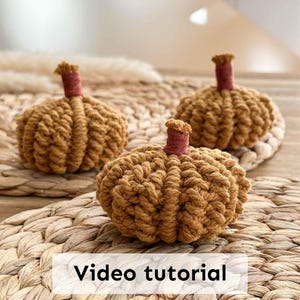 3D Macrame Pumpkin Pattern: Video Tutorial