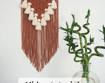 Macrame Wall Hanging Pattern, Amelie Design, Beginner DIY (PDF Tutorial Video)