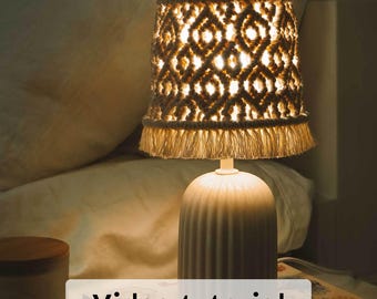 Macrame Lampshade Video Tutorial: DIY 'Orion' beginner friendly pattern