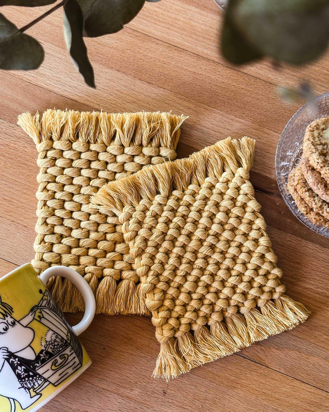 Sunflower Crochet Coaster Pattern PDF, Floral Mug Rug Tutorial ... - Etsy - Diy Home Decor Tutorials For Beginners