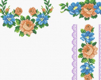 Ukraine blouse, folk embroidery, Ukraine machine embroidery designs, cross stitch pattern, Ukraine cross stitch pattern