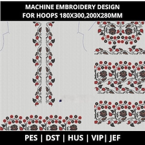 Vyshyvanka pattern, machine embroidery design, folk embroidery, Slavic, Ukrainian embroidery, vyshyvanka blouse
