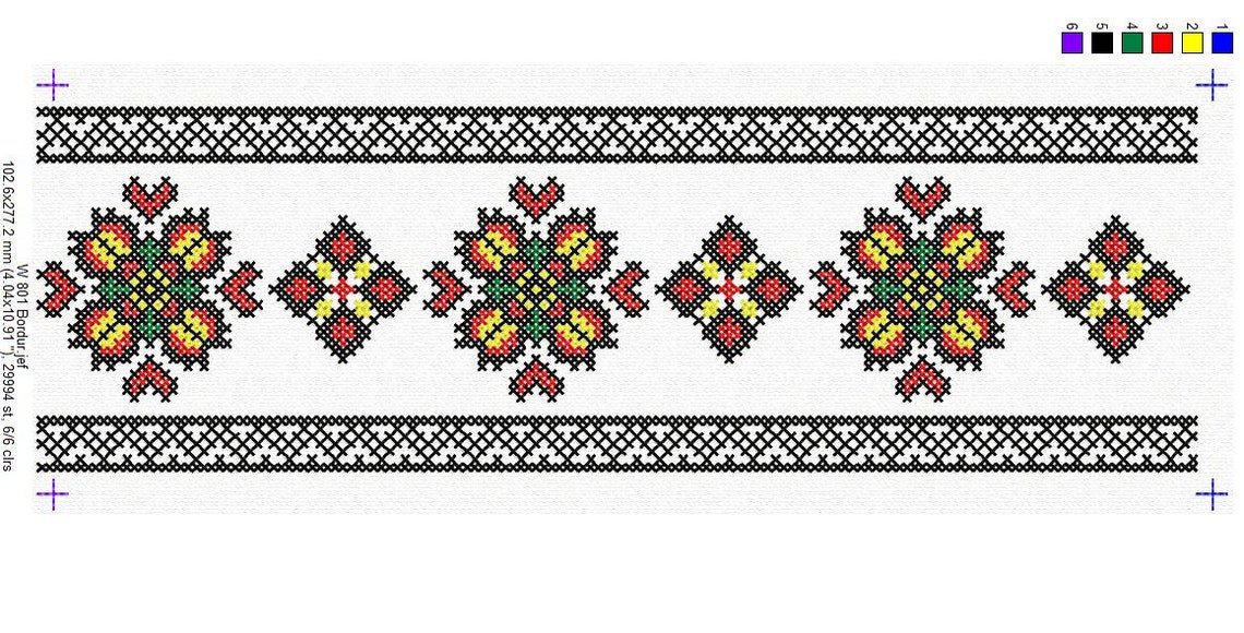 Set of 5 Designs for Women's. Ukrainian Machine Embroidery Etsy