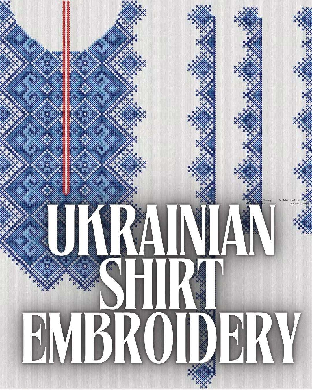 　刺繍本 UKRAINIAN EMBROIDERY DIY Ukrainian Embroidery Pattern: Irpin / Cross-stitch