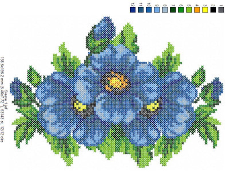 Folk Embroidery Design Ukrainian Embroidery Set Folk Etsy