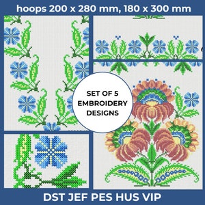 slavic embroidery design, vyshyvanka cross stich pattern, ukranian embroidery to create ukrainian embroidered blouse