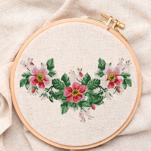 ukrainian embroidery pattern for handstitching, folk embroidery, slavic, flower embroidery design to create vyshyvanka