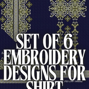 Ukrainian embroidery design to create Slavic Shirt or Folk dress, Vyshyvanka. Cross stitch machine embroidery design
