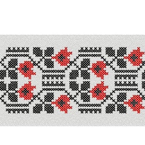 10 folk embroidery designs set, Ukrainian embroidery design to create Vyshyvanka, Slavic shirt or Folk dress, cross stitch