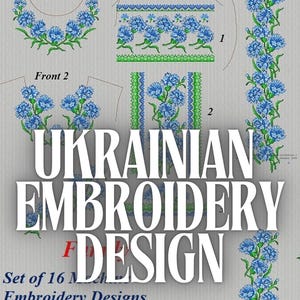 16 Ukrainian cross stitch machine embroidery designs to create Folk shirt or dress, Folk embroidery design, Slavic, Ukrainian embroidery