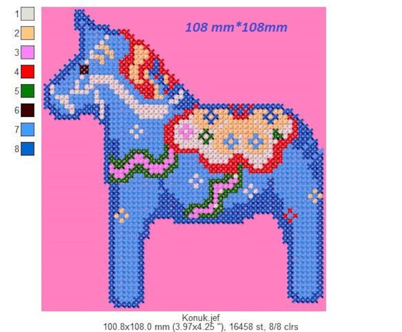 Baby horse embroidery design Machine Embroidery Design INSTANT DOWNLOAD machine patterns embroidery Children embroidery program horse