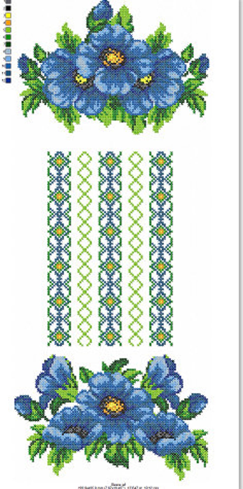 Folk Embroidery Design Ukrainian Embroidery Set Folk Etsy