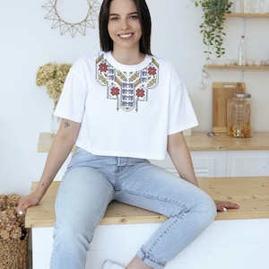 Ukrainian embroidery pattern for women, vyshyvanka blouse, Slavic, Folk embroidery