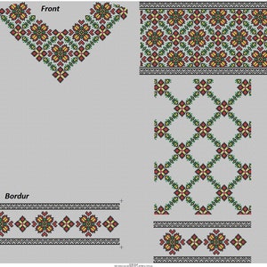 Ukrainian cross stitch Embroidery design. Set of 5 embroidery designs. Embroidery designs for women. Cross stitch pattern. Slavic folk