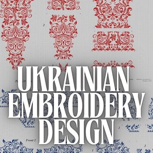 Set of embroidery designs for couple shirts, cross stitch machine embroidery designs for Folk or Slavic Shirt, Vyshyvanka