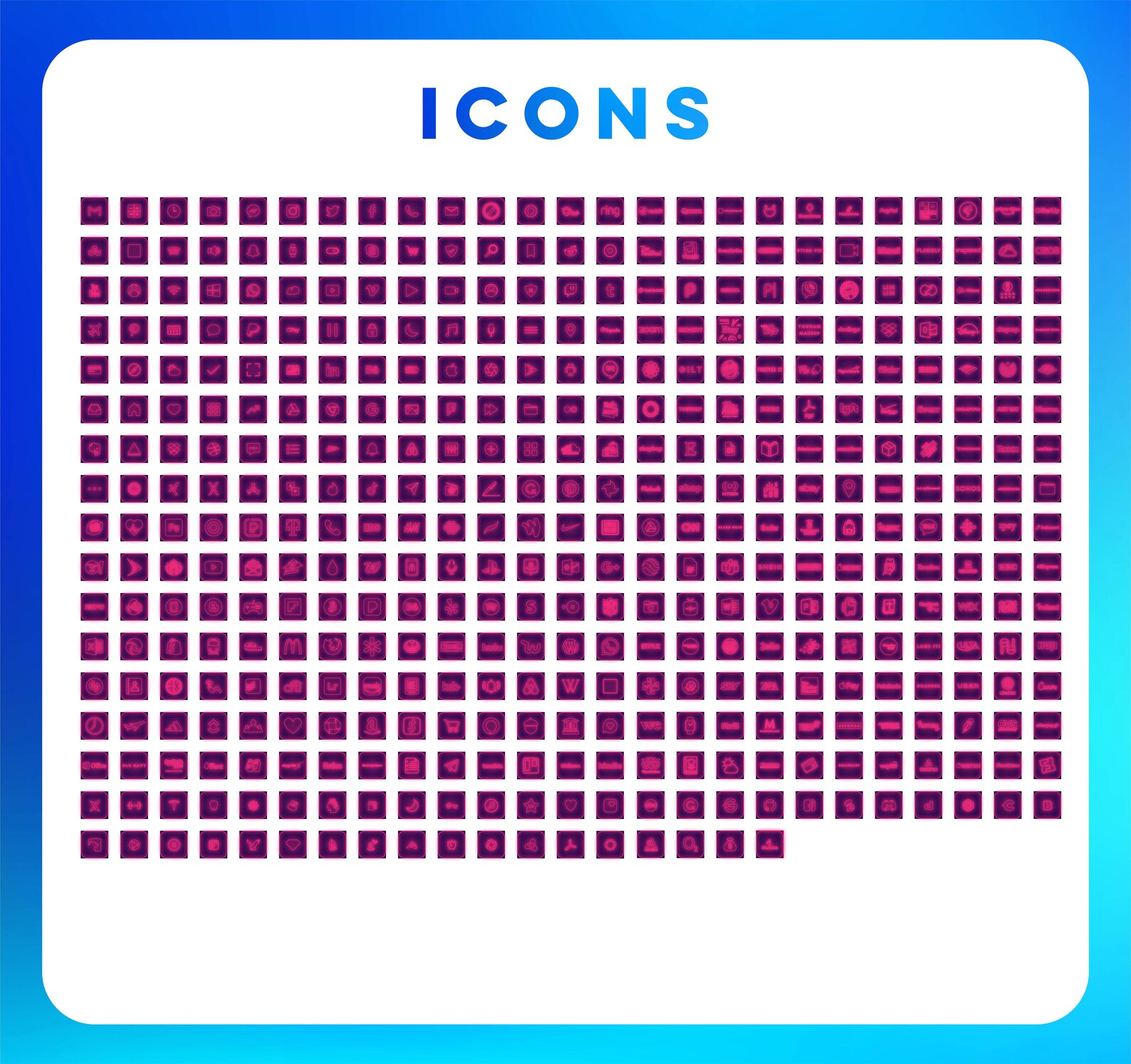 iphone neon shortcuts app icon iphone neon shortcuts app icon