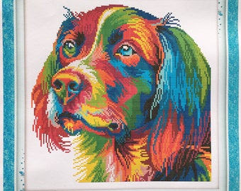 Cross stitch kit dog