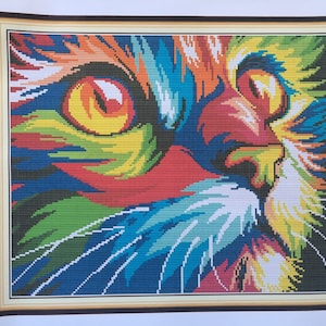 Cross stitch kit cat