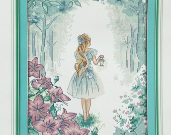 Cross Stitch Kit Girl in forest