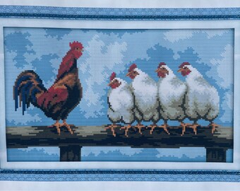 Cross Stitch Kit Chicken Line