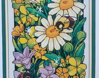 Cross Stitch Kit Flowers in spring