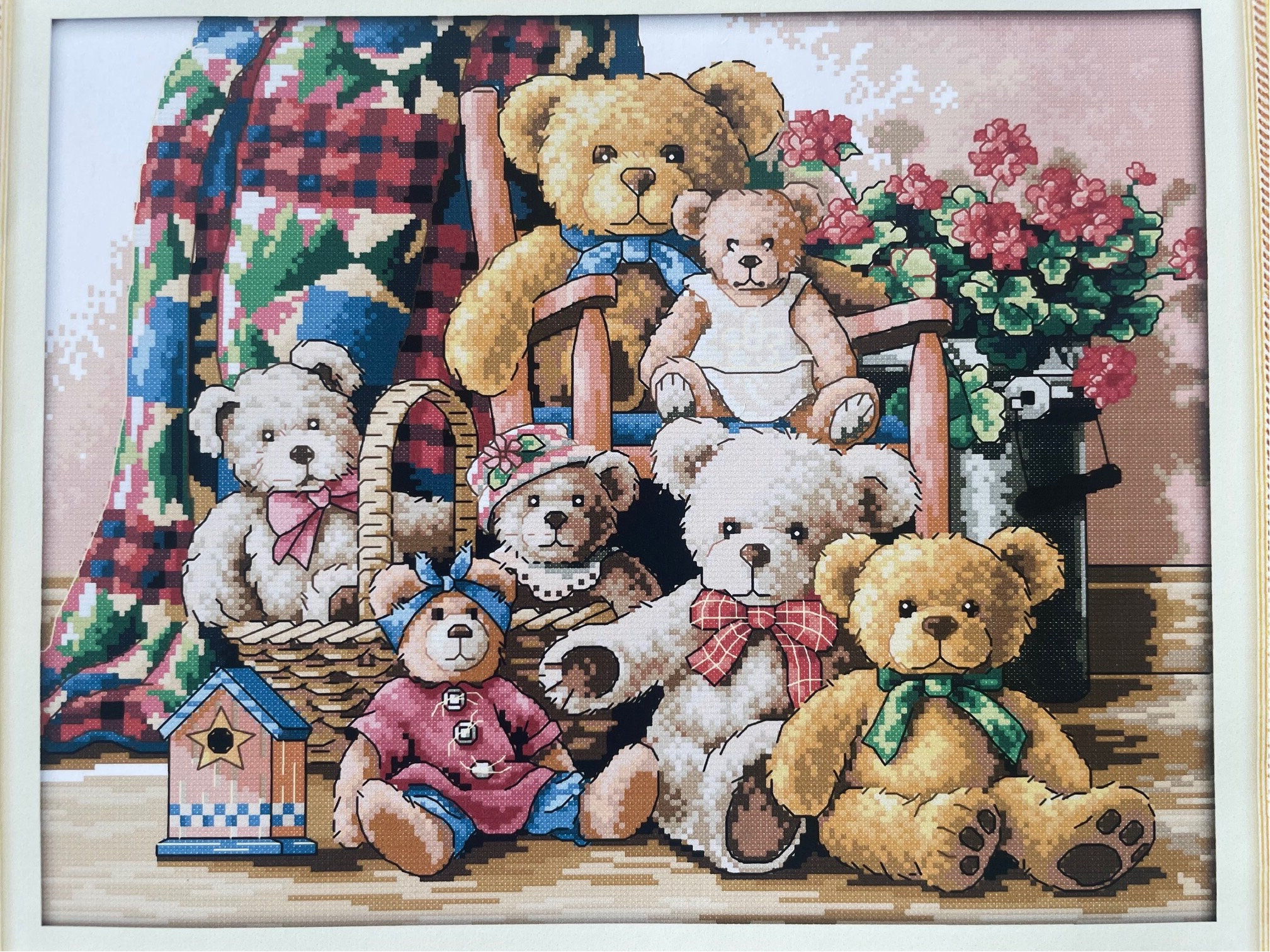 Cross Stitch Kit Bear family