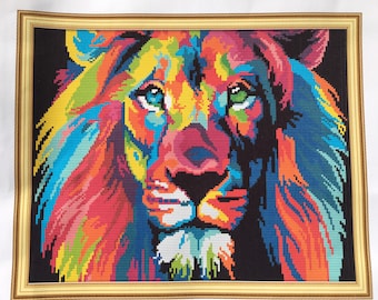 Cross stitch kit King of the Jungle Lion