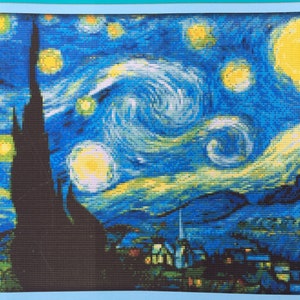 Cross stitch kit Van Gogh Starry Night
