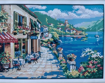 Cross Stitch Kit Seaside Cafe