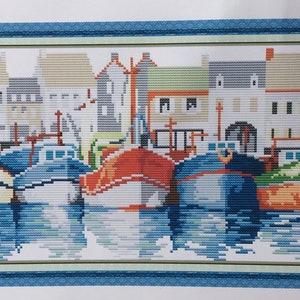 Cross Stitch Kit Fishing Boats