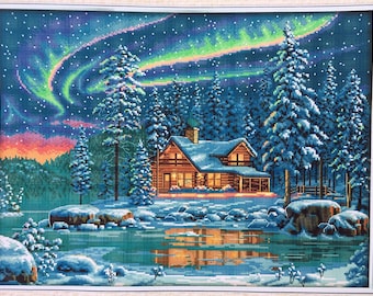 Cross stitch kit Aurora