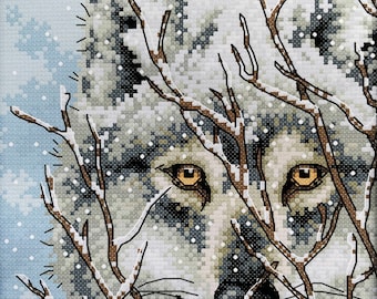 Cross Stitch Kit Winter Wolf