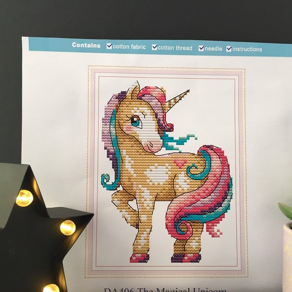 Unicorn Cross Stitch Etsy UK