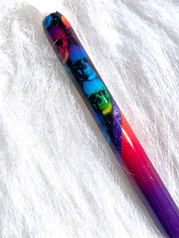 Bolígrafo para pintar diamantes con calavera arcoíris -  México