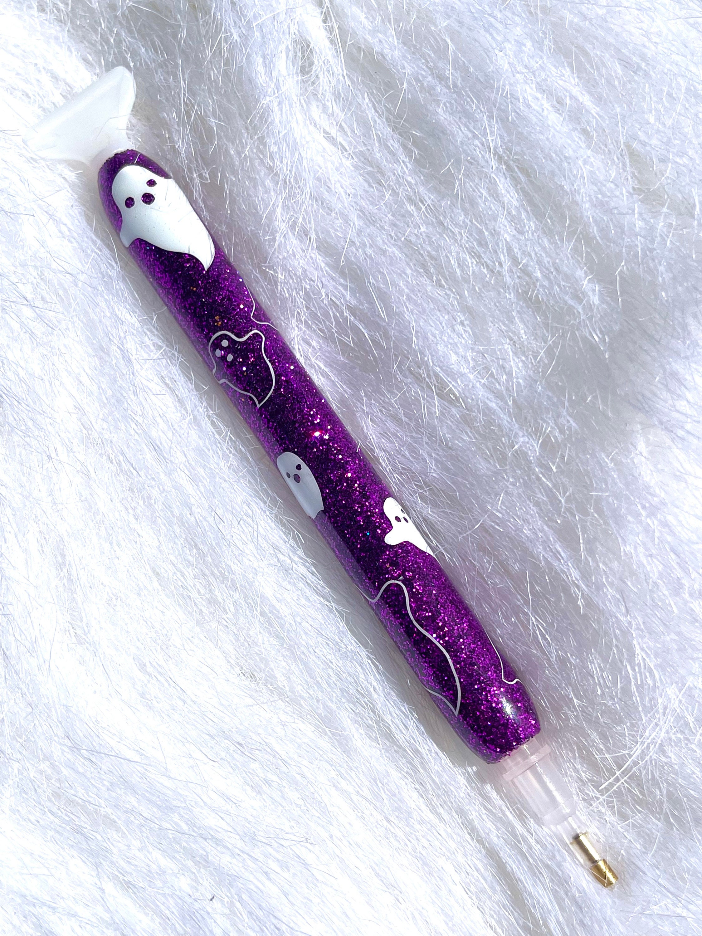 Diamond Painting Pen, Diamond Art Tools Accessories Pen,ergonomic Diamond  Art Drill Pen With Wax and Tips colorful Flower 
