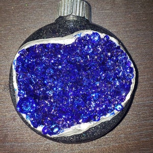 Handmade Geode Christmas Ornament!