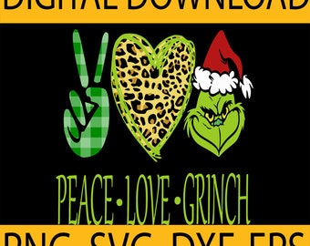 Peace Love Grinch Etsy