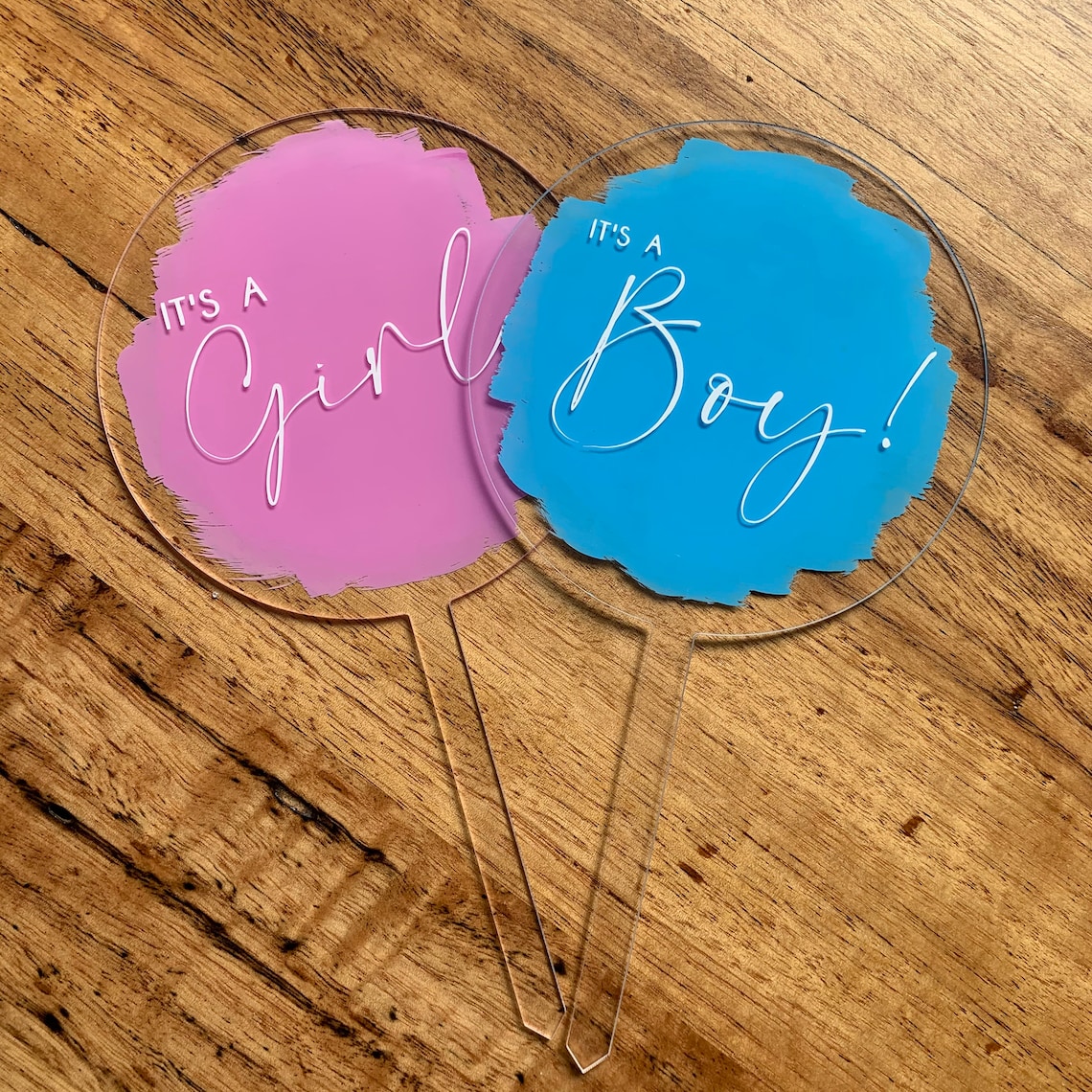 Acrylic Cake Topper with Vinyl Custom Cake Topper Etsy
