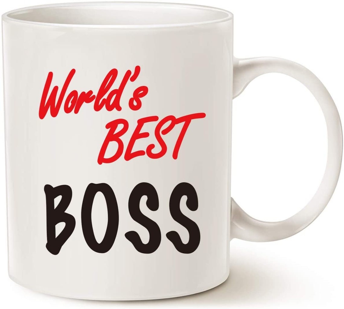 World's Best Boss Funny Coffee Mug for Boss Day White 11 Etsy