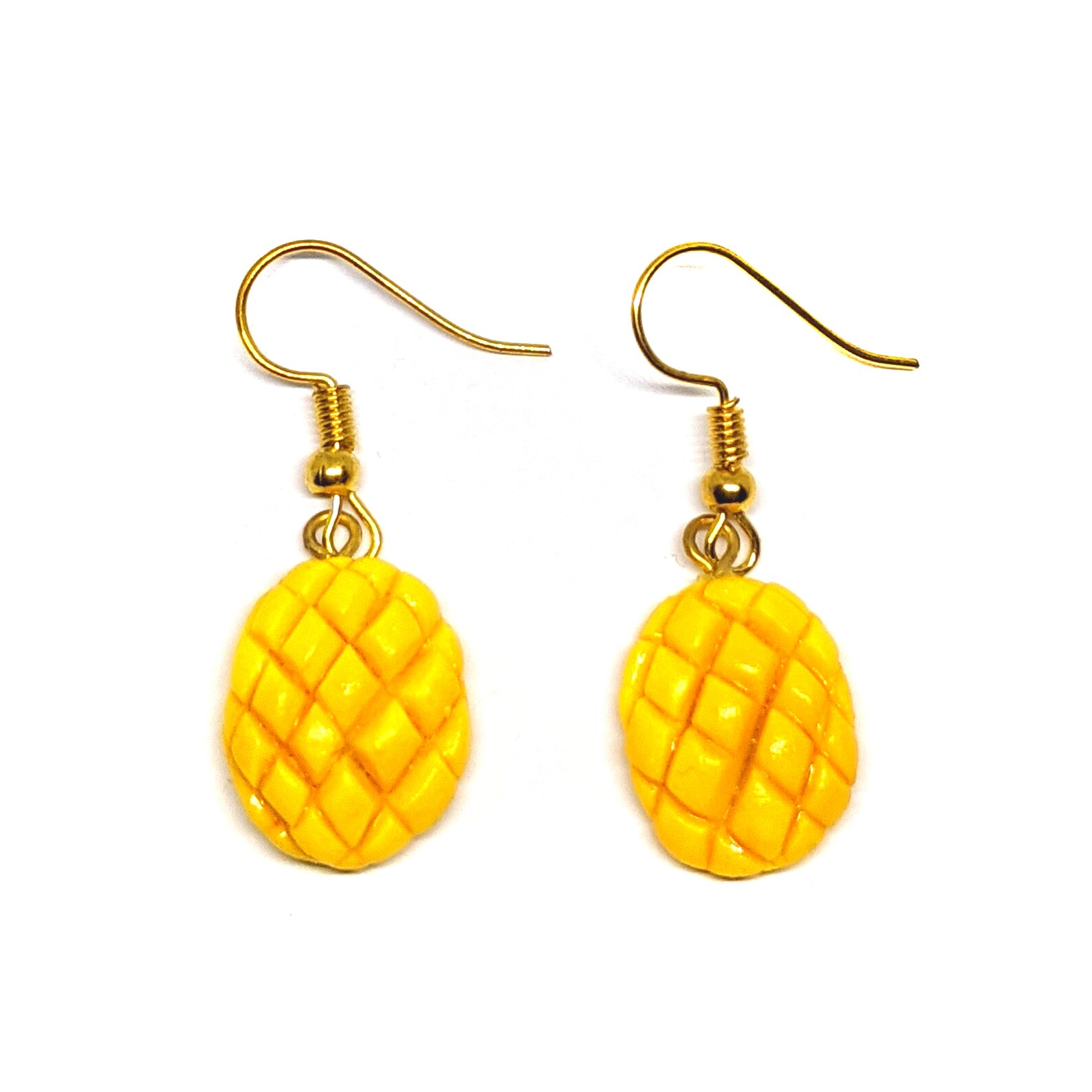Mango Earring Mango Slices Earring Fruit Earring Polymer Etsy